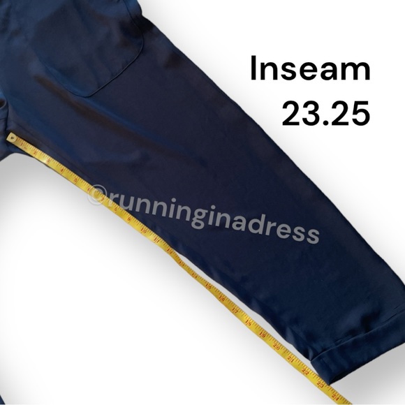 Rag & Bone Store Exclusive Flowy Cargo Cuffed Beach Pant In Navy Blue Size 4 - Picture 5 of 11